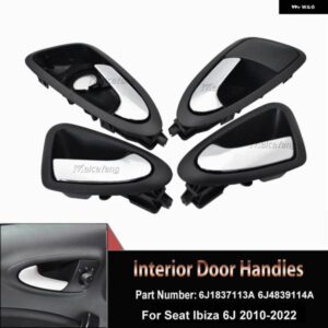 マット新フロントリア インテリア ドアハンドルシート イビサ 6J 2010-2022 6J1837113A 6J1837114A 6J4839113A
