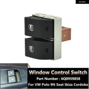 6Q0959858 6Q0959858A 車電動ウィンドウコントロールスイッチ VW ポロ 9N シート イビサコルドバ 2002-2009 自動