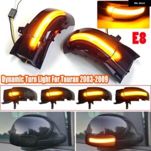 VW トゥーラン 1T1/1T2 37773-2010 LED ダイナミック ウィンカーウインカーサイド シーケンシャル バックミラー インジケーターライト