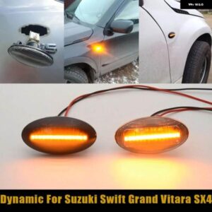 スズキ ダイナミック LED サイドマーカー ウィンカーライト インジケーターリピーターカーランプ スイフトジミーグランドビターラ SX4 XL7