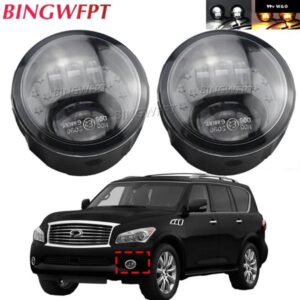 フォグライト DRL LED フォグランプ インフィニティ G25 G37 M25 M37 M56 EX25 EX35 EX37 QX56 QX50 QX70 Q70 Q60 FX45 FX50 FX30D FX35 FX37