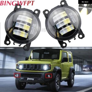 スズキ 1ペア LED デイタイム ランニングライト ジムニー 2018 2019 2020 ジムニー JB43 1998-2017 レンズ フォ