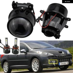 1ペア フォグランプ BIXENON LED H11 D2H プロジェクターレンズ FORPEUGEOT 207 CC コンバーチブル WD_2007-2012 4007 GP_ 2007-2013