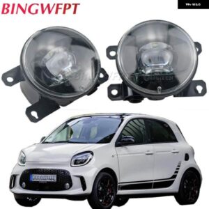 2 X LED フォグライト スマート フォーツー W453 2014-2019 30ワット H11 フロントバンパー レンズ フォグランプ アセンブリ 高輝度