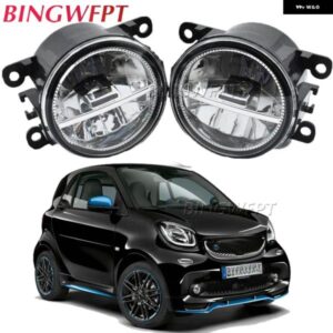 1ペア LED フォグライト アセンブリ スマート フォーツー W453 2014-2019 H11 車フォグ デイタイム ランニングランプ DRL 高輝度