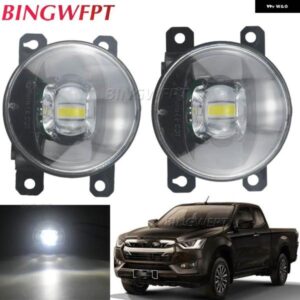 2X LED フォグランプ DRL いすゞ D-MAX D MAX DMAX キャブ 2020.12 2021 2022 LED フォグランプ カットラインレンズ デイタイム ランニングライト