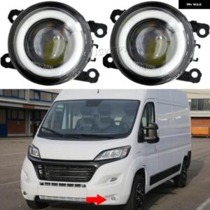 LED フォグライト アセンブリ フィアット セディチ パンダ 500 プント EVO フィアット デュカト 250/290 フロントバンパー フォグランプ DRL デイ