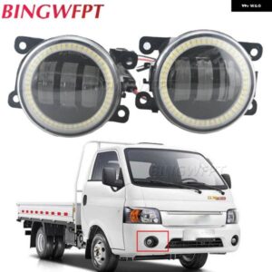 2X LED PTF 車 フォグランプ アセンブリ JAC N35 KANGLING X5 X6 X330 X200 2019 20202 2021 2022 エンジェルアイズハロー DRL ドライビングライト