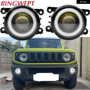 スズキ 1ペア LED フォグライト エンジェルアイ デイタイム ランニングライト グランドビターラジムニー JB64 JB74 2018 201