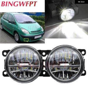 2ピース/ロット 90MM LED フォグランプ ライト 12V シトロエン XSARA ピカソ N68 1999-2010 フロントハロゲン フォグランプ H11