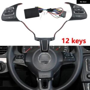 VW MK6 ジェッタ ポロ パサート ボラ サジタル ゴルフ 2010-2012 ステアリング ホイール ボタン スイッチ ハブ 音量ボタン オーディオ スイッチ 電話 GPS