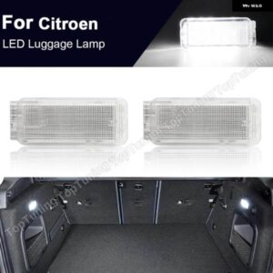 シトロエン C2 C3 C4 C5 C6 C8 DS3 2X LED キャリア トランク コンパートメントライト足元グローブボックス インテリア ランプ