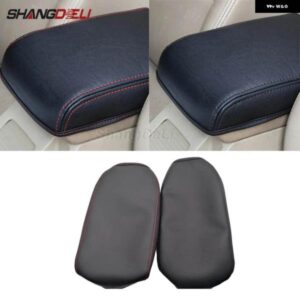 1PC シュコダ オクタヴィア A7 2015-18 PU レザー アームレストボックス カバー クッション パッド