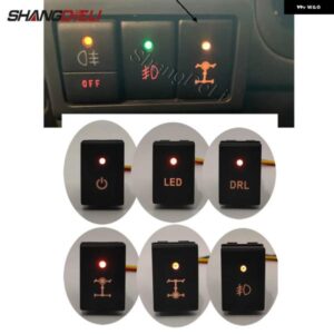 スズキ 1PC LED ライトスイッチ 電源オンオフフロント フォグライト ボタンワイヤー ジムニー 2007 2009 2010 2012 20
