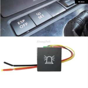 赤色 LED ライトビーコン緊急ランプボタンスイッチ VW ゴルフ 6 MK6 ゴルフ 5 ジェッタ MK5 キャディー EOS シロッコ 2006-2012