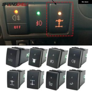 スズキ 電源オンオフ DRL LED ライトバーボタンバックミラー ステアリングホイール 加熱スイッチ とワイヤー ジムニー 2007 - 201
