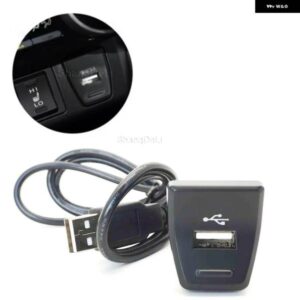 車ブラック USB 入力アダプタ オーディオ ラジオ U-ディスクフラッシュソケット ケーブル RAV4 2020