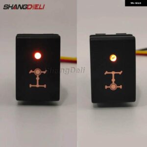 スズキ LED ライトフロントデフロック プッシュボタン リアディファレンシャルコントロールスイッチ ジムニー 2007-2015