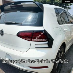 VW ゴルフ ゴルフ 7.5 ゴルフ MK 7.5 GTI GTD GTE R R-LINE TDI TSI 2016-2019 リアバンパー スプリッター カナード スポイラー 外装パーツ