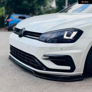 ゴルフ MK7 MK7.5 GOLF7 GOLF7.5 R R-LINE フロントバンパー リップ スポイラー スプリッターフロントリップチンガード スポイラー チューニング