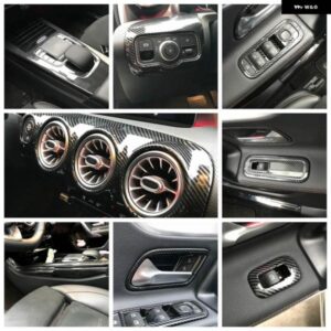 カーボン インテリア センターコンソール コントロールパネルエアベント カバー トリムベンツ A クラス W177 V177 2019-2022 CLA C118 W118 2020+