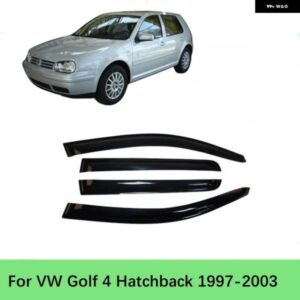 VW ゴルフ 4 MK4 ハッチバック 1997-2003 カースタイリングウィンドウバイザーディフレクターウェザーシールド レインディフレクターガードカバー