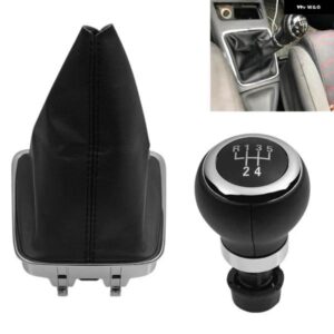 5/6スピード VW ティグアン 5N 39387 ギアスティック シフトノブ PU レザー ブーツカバー 襟カースタイリング