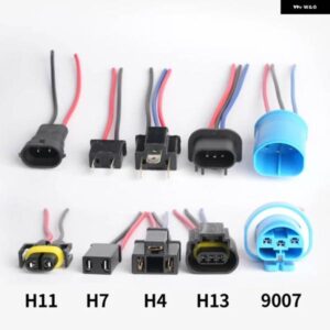 1個 H7 LED ヘッドライト 配線ソケット H1 H4 H11 HB5 9007 オスメスコネクタアダプタ配線ハーネス