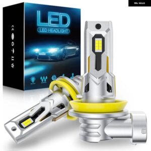 2個 80ワット ミニ H11 LED ヘッドライト 電球ハイパワー LED H8 H9 9005 HB3 9006 HB4 30000LM CSP H11 LED CANBUS オートランプ H7 運転