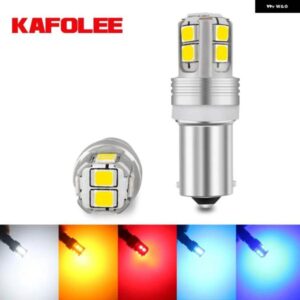 無極性 BAY9S 10 SMD LED H21W CANBUS ランプ電球 インテリア ライト光源パーキング 12V 620LM アンバー