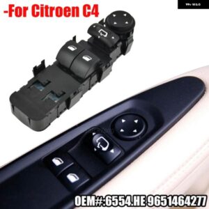 電気制御パワー マスターウィンドウ スイッチリフターレッドライトシトロエン C4 2004-2010 6554.HE 6554HE 9651464277