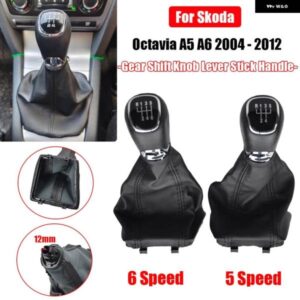 マニュアル ギアスティック シフトノブ ギアボックス ハンドルギアレバーノブシュコダオクタヴィア A5 A6 2004/08/01-2012