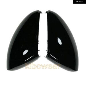 サイドウイングミラー キャップカバー VW ティグアン MK1 I 1 シュコダ イエティ シャラン 2009-15 交換ブラックペア