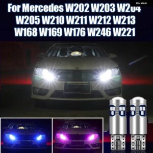 メルセデス A B C E S クラス W202 W203 W204 W205 W210 W211 W212 W213 W168 W169 W176 W246 W221 車 LED パーキング ライト アクセサリー
