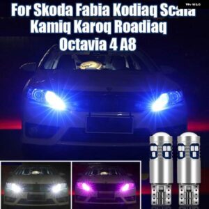 シュコダファビアコディアックスカラオクタヴィア 4 A8 KAMIQ KAROQ ROADIAQ 2019-24 車幅パーキングライトアクセサリー