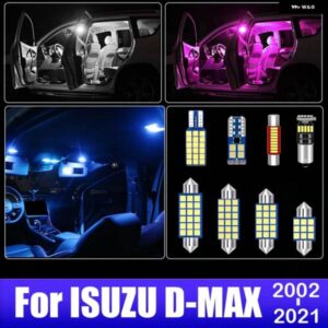 いすゞ D-MAX DMAX 2002 - 2013-21 8個 LED 電球 インテリア ランプトランク ライトアクセサリー