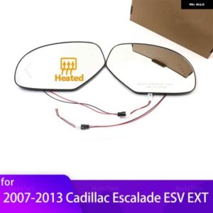 左右サイドヒーター付きウイングミラー ガラス アングルバックミラー 2007-2013 キャデラック エスカレード ESV EXT アクセサリー