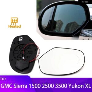 ミラー 加熱サイドミラー ガラス バックミラー レンズ GMC ユーコン XL シエラ 1500 2500 3500