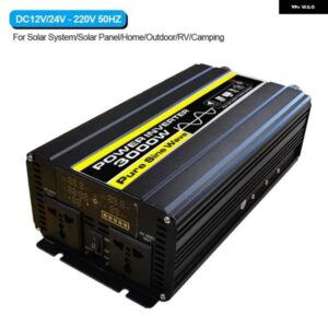 PEAK 3000W ピュア正弦波インバーター 12V 220V 電力変換アダプター 12V 220V 3000W ソーラーインバーターパワー トラック 屋外
