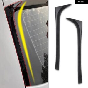 VW ゴルフ 7 7.5 MK7 MK7.5 2014-2018 黒 ABS リアウィンドウサイドトランク スポイラーカナードカナードスプリッターアクセサリー