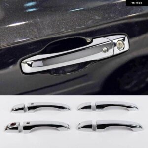 4ピース /セット ABS クローム アウタードアハンドル トリム カバー クライスラー 300 300C 2011-17 ステッカー