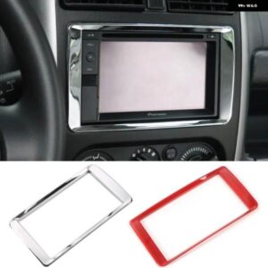 スズキ 1個 ABS インテリア ステッカー クローム GPS ナビゲーション装飾フレーム ジムニー 2011-17