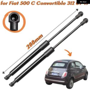 数量 2 トランク ストラット フィアット 500 C コンバーチブル 312 2009-2019 51839496 51859965 リアテールゲート ブーツリフト サポート