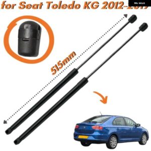 数量 2 カーボン トランク ストラット シート TOLEDO KG MK4 リフトバック 2012-2019 515MM リア テールゲート ブーツ リフト サポート