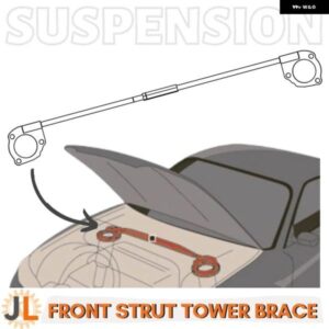 シュコダ オクタヴィア MK3 5E 2012-2019 フロントストラットバータワーブレースサスペンションアームアッパーショック スタビライザー ロッド STB