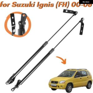 スズキ 数量 2 カーボン トランク ストラット イグニス FH MH ハッチバック 2000-2008 リア テールゲート ブーツ ガス スプリ