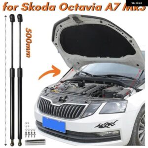 数量 2 ボンネットストラット シュコダ オクタヴィア A7 MK3 2012-2020 REFRONT ボンネット カーボン ガススプリング リフト サポート ショック