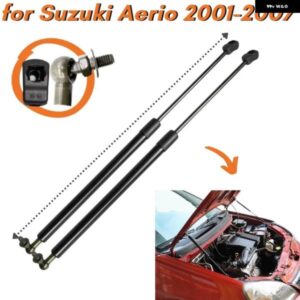 スズキ 数量 2 フロントボンネットフード ガスストラットスプリングダンパー エリオ 2001-2007 バレーノリアナリフト サポート ショック