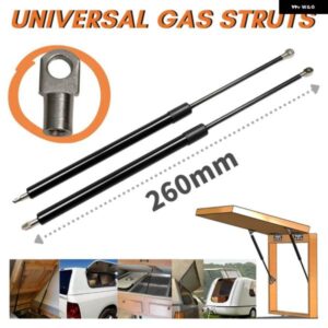 2個 260MM 150N-900N ストラットボンネットフード リアトランク テールゲート ブーツショックリフトストラット サポート