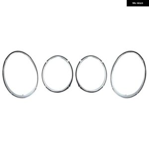 AU05 -4個 電気メッキブライトストリップ ヘッドライト リングフレームベントレーコンチネンタルフライングスパー 2005-2013